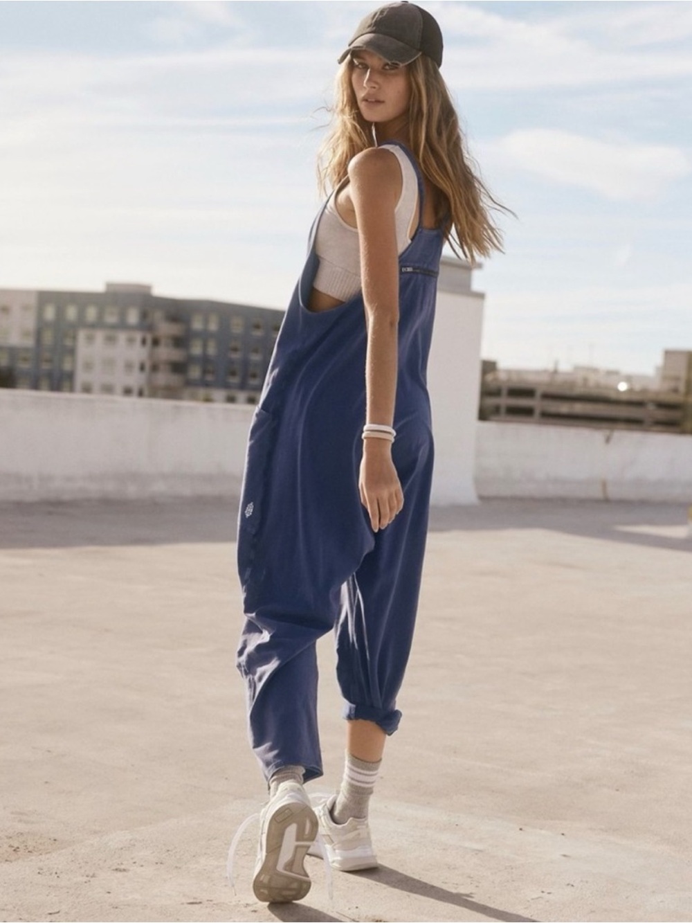 NWT Free People x FP Movement Hot Shot Onesie in Navy - Picture 6 of 11